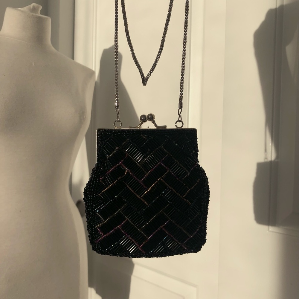 Vintage Bead-Embroidered Clutch Bag
